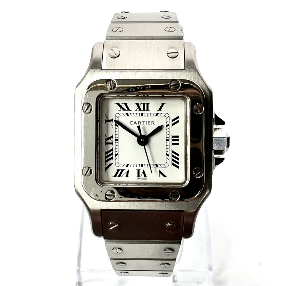 CARTIER SANTOS GALBEE 24mm Automatic Steel Watch White Dial